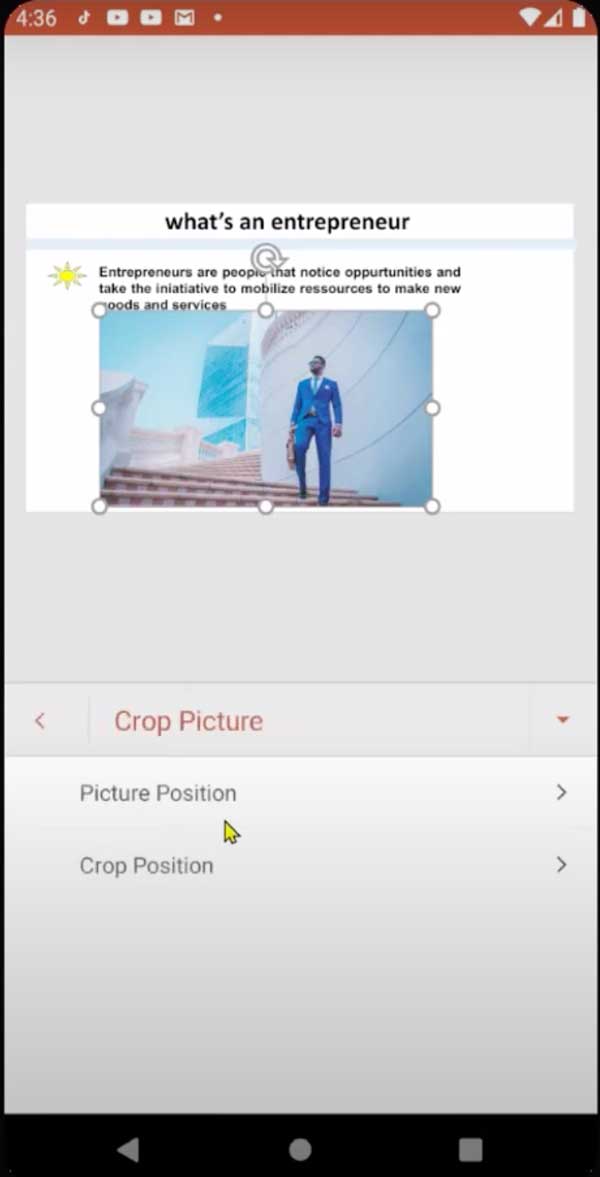 Chèn ảnh trên ứng dụng PowerPoint