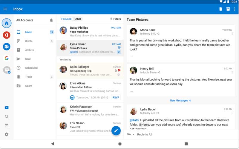 Gửi và nhận email với ứng dụng Outlook