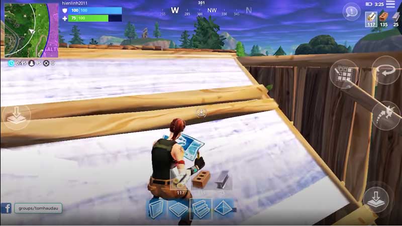 Xây dựng trong game Fortnite Mobile